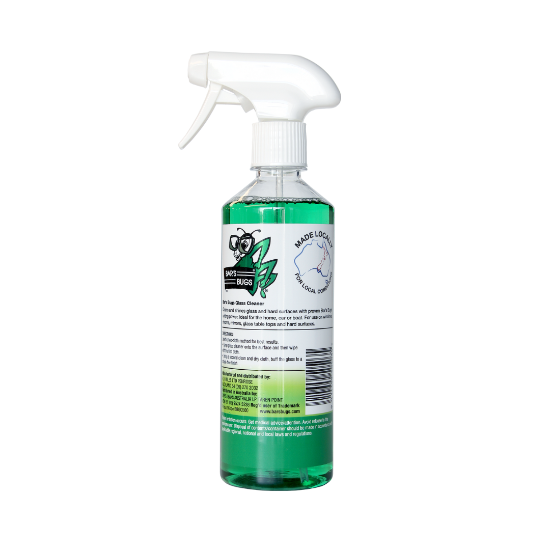 Bar's Bugs Glass Cleaner Spray Back