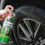 Bar's Bugs Tyre Shine spraying on Mazda 