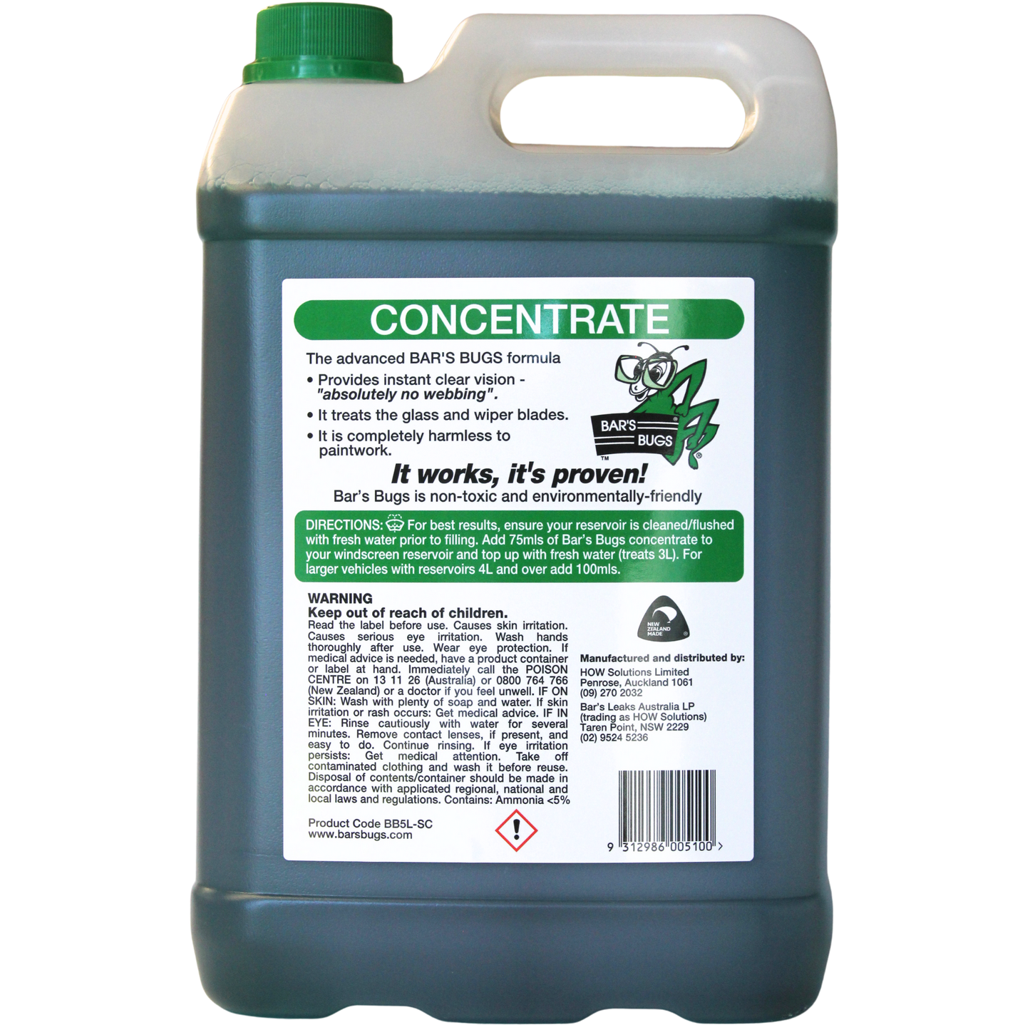 Windscreen Cleaner - 5L