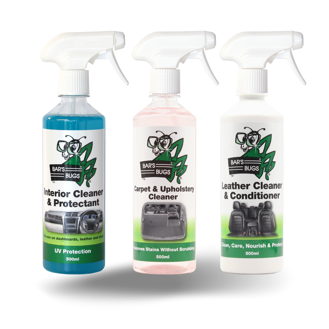 3pc Interior Cleaning Set Best Auto Interior Detailing Trio